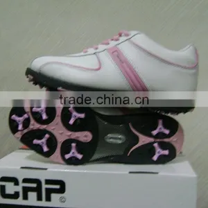 First Layer Leather Women Handmade Golf Sport Shoes Have Spike for Lady Business thumbnail-1