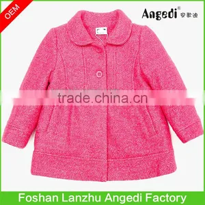 Children Girls Holiday Dress up Winter Xmas Woolen Glitter Overcoat thumbnail-1