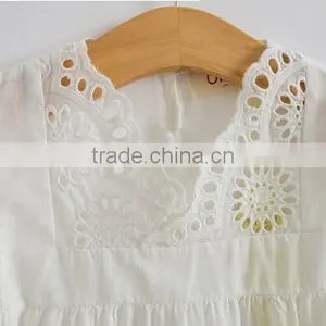 2017 Latest Wholesale Baby Clothes Hot Sale Cheap Clothing Children's Boutique Short Sleeve Summer White Baby Girl Summer Dress thumbnail-2