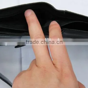 Fashion Black Napa Genuine Leather Purse Money for Men thumbnail-2