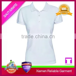 Pique Polo Shirt for Laday, Women Plain Polo Custom Clothing Manufacturers Wholesale thumbnail-1