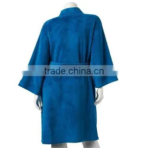 Long Sleeves Wholesale Bathrobe,custom Blank Cotton Bathrobe for Women thumbnail-2
