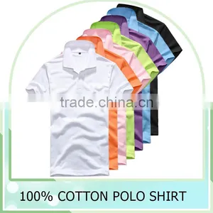 Wholesale Bulk Plain White Polo T Shirt China Manufacturer Custom OEM Factory 100% Cotton Short-sleeved Mens Polo t Shirts thumbnail-1