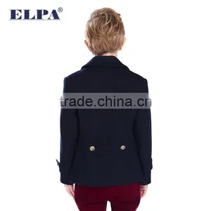 ELPA 2015 Fashion Charm Kids Warm Long Wool Overcoat Winter Dress Boy Wool Coat With Fur Collar thumbnail-2