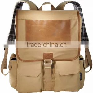 Field & Co. Cambridge 17" Computer Backpack - Cotton Canvas, Padded Laptop Sleeve, Tablet Pocket and Comes With Your Logo thumbnail-2