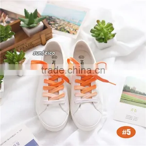 8mm Flat Tie Dry Laces~In Stock Gradient Rainbow Color Shoelaces~Polyester Printing Laces For Sneakers~Amazon Suppliers thumbnail-5