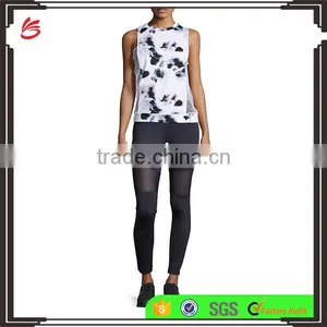 Wholesale Women Sports Yoga Tank Top Casual Gym Sport Wear Fashion Wear Sleeveless Vest thumbnail-1