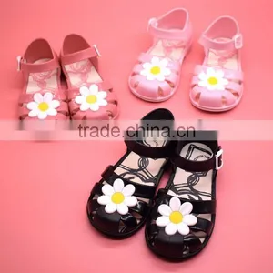 Flower Princess Jelly Shoes, Girl Beach Shoes, Pvc Girl Shoes thumbnail-1