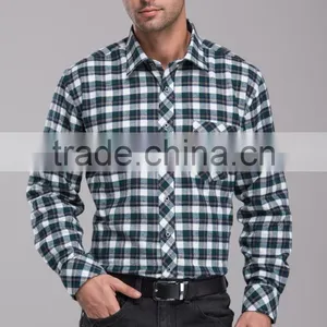 Bulk Wholesale Plaid Flannel Shirt European & America Style With Competitive Price thumbnail-1