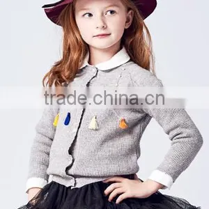 2017 OEM Custom-Made Shawl Knitting Patterns Sweater Coat for Children thumbnail-5