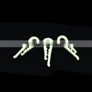 7cm Milk White Big U Shape Plastic Shirt Collar Clips With Teeth thumbnail-5