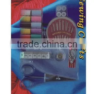 D&D Eco-friendly Sewing Kit With Scissors/Thread/Needles/Tape Measure/Button/Threader/Needle thumbnail-1