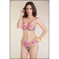 2014 New Print Floral Swimsuit Free Shipping Swimwear thumbnail-1