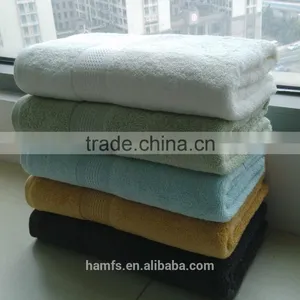 32s Dark Green Face Towel and Bath Towel With Jacquard Pattern thumbnail-3