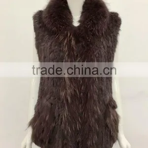 YR644 European Style Black Rex Rabbit Fur Coat Women thumbnail-1
