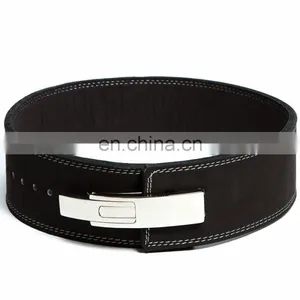 Black Leather Lever Belt 13mm/ Custom Weightlifting Belt thumbnail-1