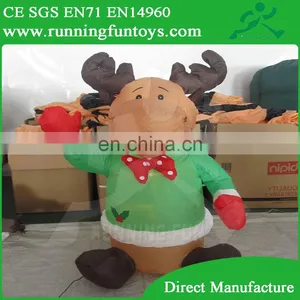 Mini Christmas Inflatable Reindeer Moose, Christmat Inflatable Decorations thumbnail-1