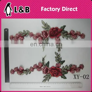 XY-05 Embroiderychemical Lace Collar,colorful Neckline Applique Rose Collars High-fashion Lace Collar Wholesale thumbnail-6
