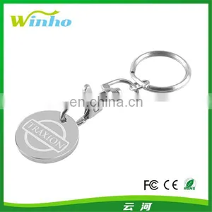 Laser Engraved Versions Trolley Coin Keyring thumbnail-1