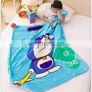 100%polyester Cheap Korean Fleece Knitted Custom Soft Printing Blanket thumbnail-2