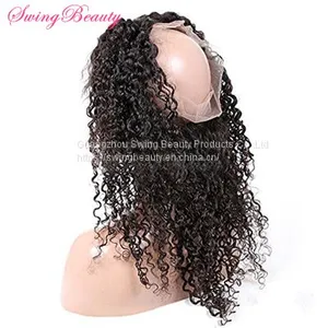Swiss 360 Full Lace Frontal Wigs 100% Natural Remy Human Hair Extensions thumbnail-2