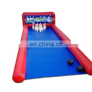 Giant Inflatable Human Bowling Pins Balloon Lanes Cheap Outdoor Inflatable Sport Bubble Bowling Ball Alley Set Game thumbnail-2