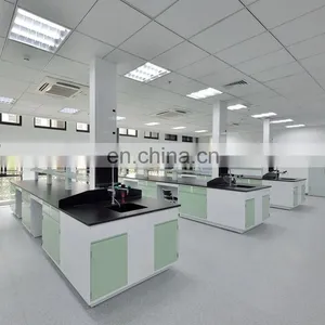 Biotechnology Chemical Laboratory Table Steel Workbench Island Work Bench thumbnail-1