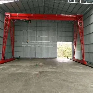 MH Type 5 Ton General Gantry Crane, Gantry Crane, Main Girder Box Support Leg Gantry Crane, Rail Type Small Crane thumbnail-2