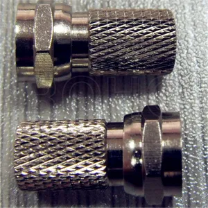 Straight RF Coaxial Plug/Male F Connector for Rg58/179 Cable thumbnail-1