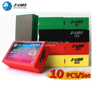 Z-LION Premium Electroplated Diamond Hand Polishing Pads for Glass Stone Ceramic Grinding thumbnail-1