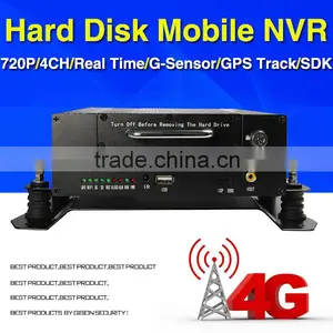 720P MNVR, H.264, 4G Mobile NVR,Real Time Video Monitor ,GPS Track,IO,G-sensor,Support IPhone , Android Phone thumbnail-1