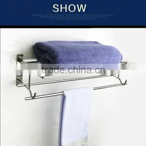 WESDA Houseware Good Quality Stainless Steel and Glass Bathroom Shelf Quality Choice thumbnail-1
