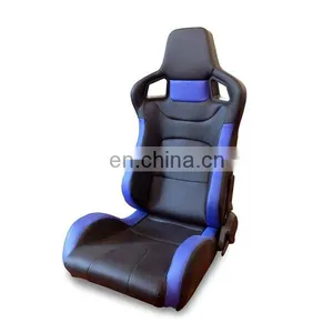 Blue PVC Adjustable Racing Seats With Single Rails Car Seat for Auto Use thumbnail-1