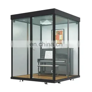 Movable Portable Soundproof Studio Vocal Booth Room Soundproof Office Removable Meeting Pods Fast Assemble thumbnail-3