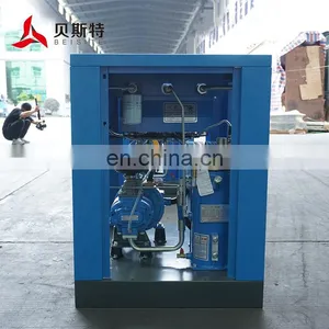 2020 Hot Manufacture Chicago Pneumatic Low Noise Air-compressor Machines Price Rotary Screw Air Compressors With Tank and Dryer thumbnail-5