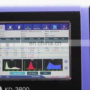 23 Parameters Hematology Analyzer 3 Differential Cell Blood Counter KD3800 thumbnail-3