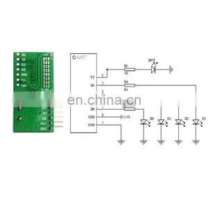 433RF Receiving Module 4-channel High-level Signal Learning Decoding Receiving Circuit Board thumbnail-4