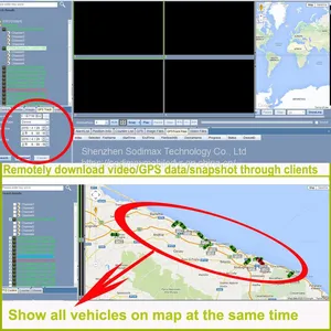 4G Video Vehicle DVR Recorder Free Player 4CH Realtime GPS Tracking Basic Model Mobile DVR thumbnail-2