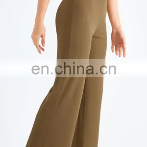 Anti-UV Sunscreen Loose Wide Legs Yoga Pants Solid Ribbed Drawstring Trouser Legs Sports Running Trousers Casual Women Gym Wear thumbnail-4