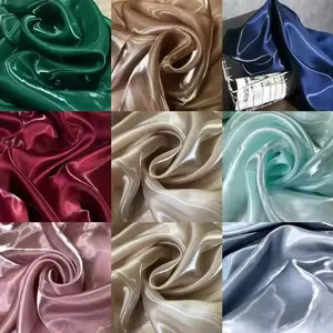 Polyester Satin Fabric Cloth Lining Fabric Satin Fabric for Garment Custom Satin thumbnail-5