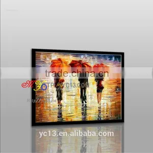 100%handmade Beautiful Knife Oil Painting thumbnail-1