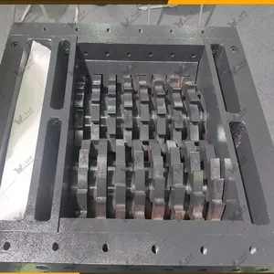 Customized Waste Plastic Pet Bottle/Big Lumps Cutting/ Wood/PVC/Film Tire Rubber Double /Paper/Single/Double Shaft Shredder thumbnail-4