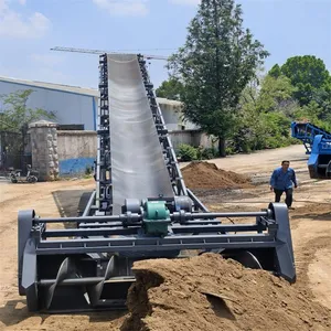 Automatic Feeding Machine for Open-air Sand Yard, Wireless Remote-controlled Reclaimer, Crawler-mounted Slag Scraper thumbnail-2