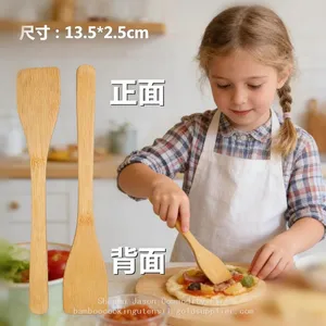 Mini Bamboo Spautla Kitchenware Whloesale Bamboo Wood Gift thumbnail-1