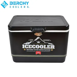 29L Reusable Metal & PP Water Resistant Eco-Friendly Durable Ice Chest Cooler for Fishing Camping and Travel thumbnail-1