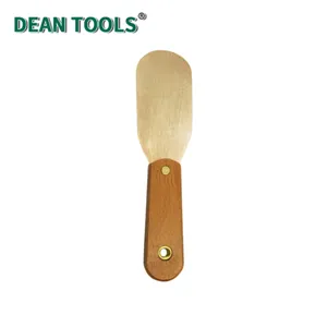 Non-Sparking Knife,Putty(Wooden Handle) Non-Sparking Stiff Putty Knife Spark-free Safety Scraper Painter thumbnail-3