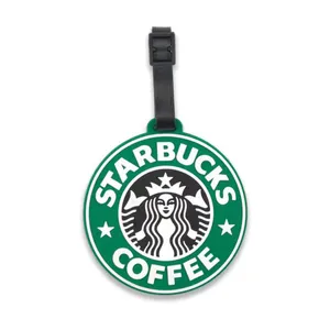 Wholesale Standard Size Custom 3D Soft PVC Luggage Tag Plastic Strap Personalized Logo Silicone Travel Bag Tag thumbnail-1