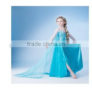 Cheap Wholesale Cheap New Design Children's Boutique Clothing Frozen Dress Fashion Young Girls thumbnail-1