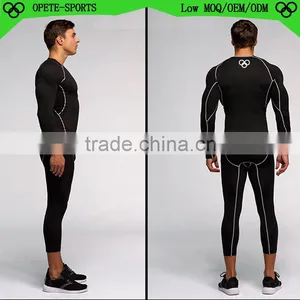 (OEM/ODM Factory)men Running Wear Skin Compression Tights /custom Men Compression Tights Clothes thumbnail-2