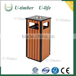 Cheap Price Outdoor WPC Environmental Dustbin thumbnail-1